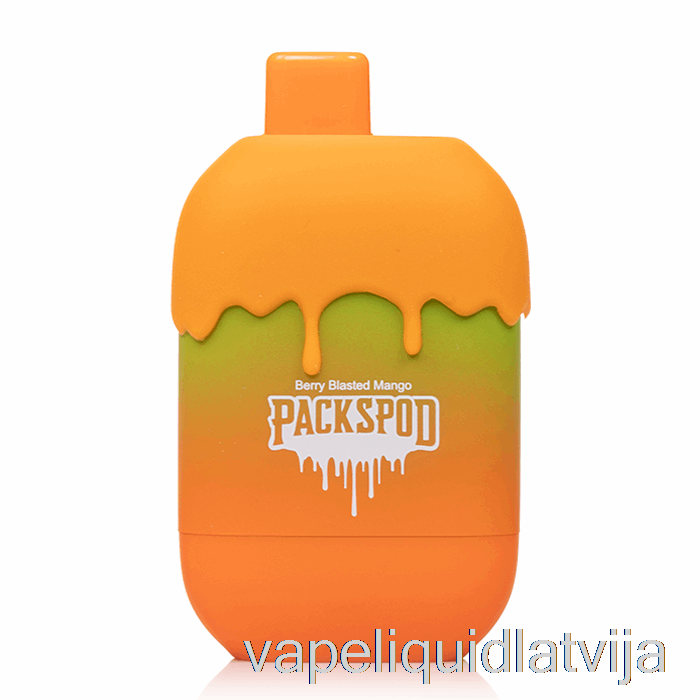 Packwood Packspod 5000 Vienreizējās Lietošanas Varavīksnes Sorbets (ar Ogām Apstrādāts Mango) Vape šķidrums